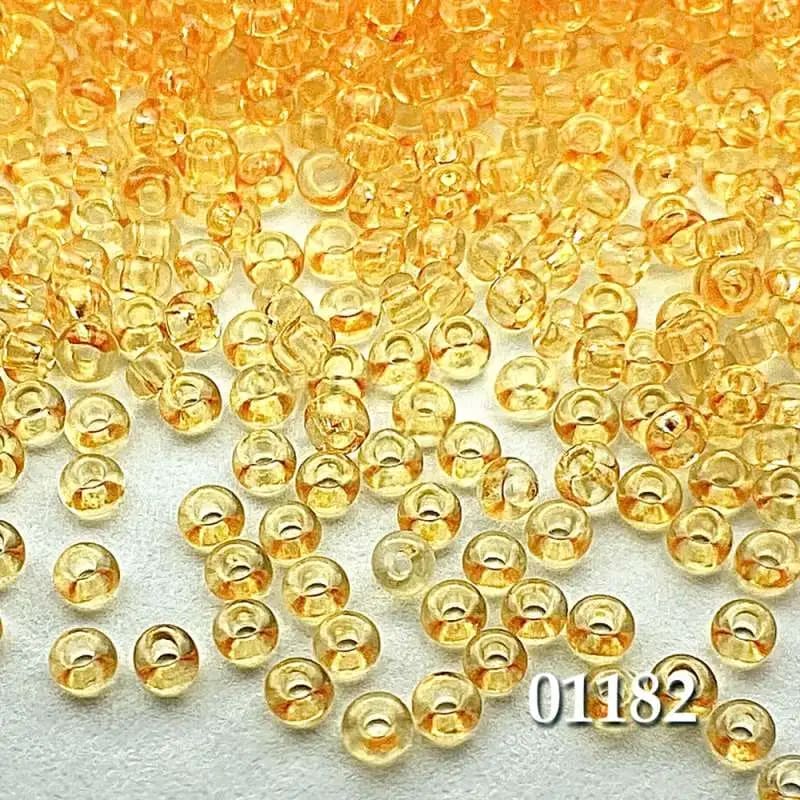 Бісер чеський Preciosa 01182, 10/0, 50 г — помаранчевий