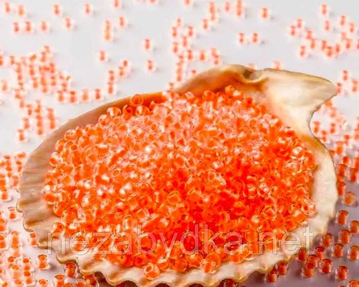 Бісер чеський Preciosa 08789, 10/0, 50 г — помаранчевий
