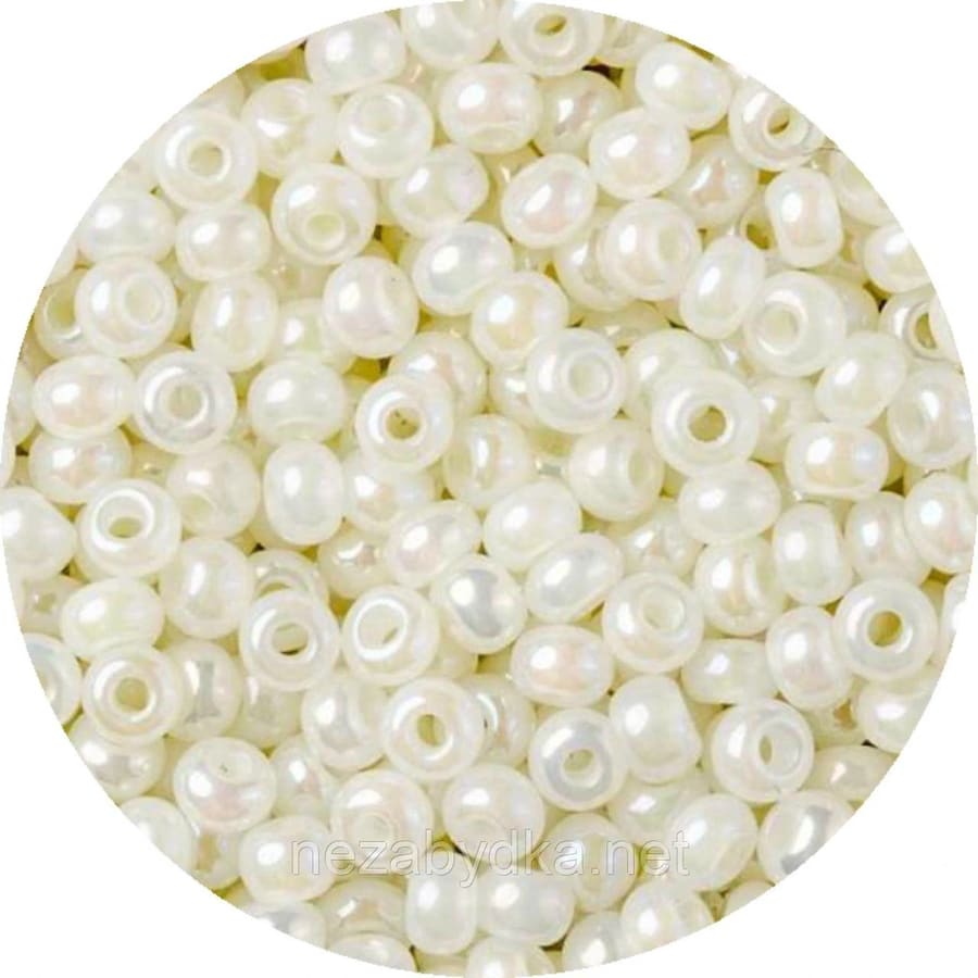 Бісер чеський Preciosa 57206, 10/0, 50 г — прозорий