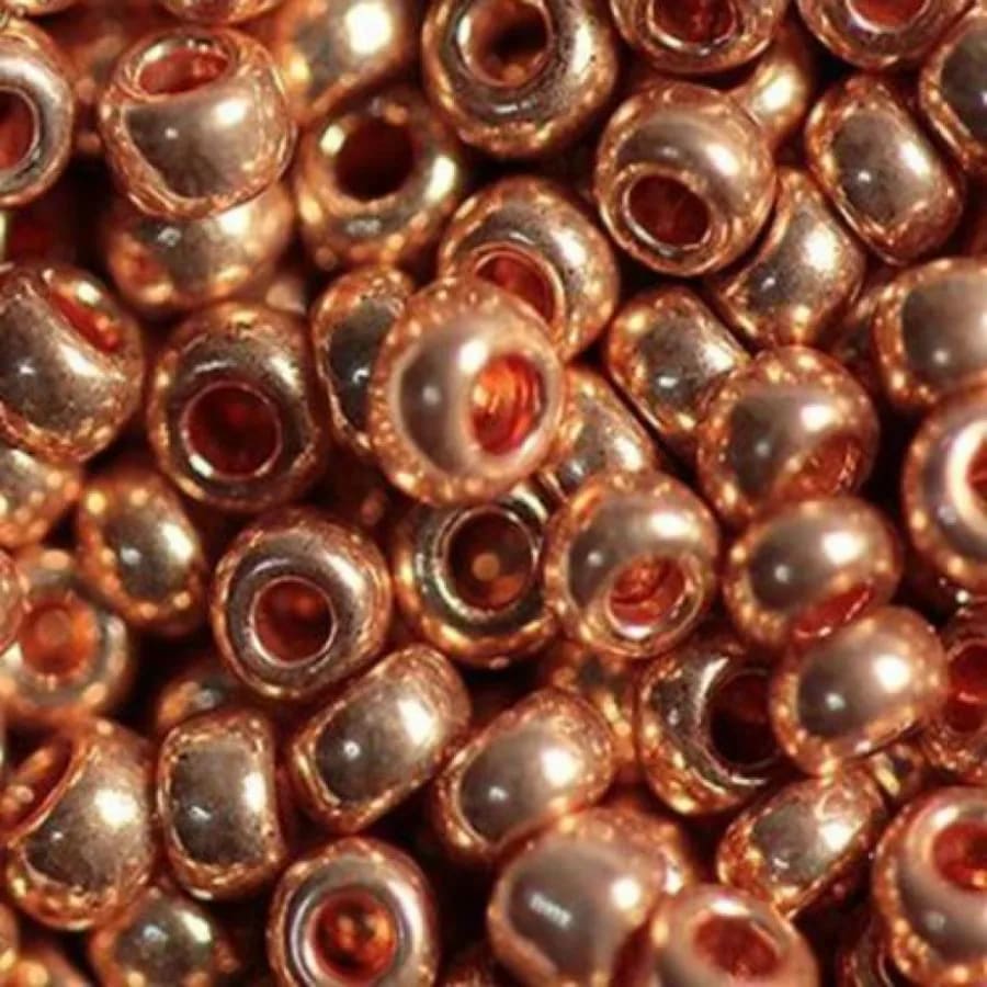 Бісер чеський Preciosa 18305, 10/0, 50 г — золотий