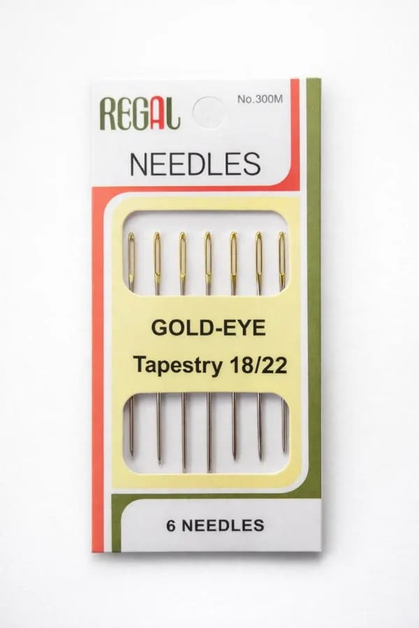 Набор игл REGAL Gold-Eye Tapestry 18/22, 6 шт