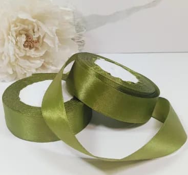 Лента атлас хаки 2,5 см
