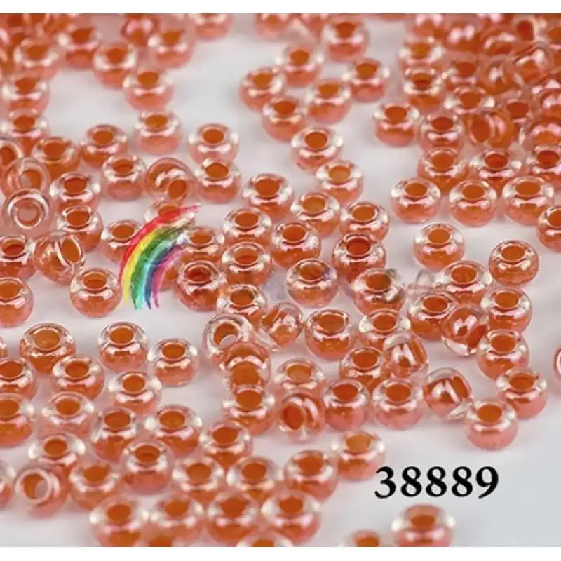 Бісер чеський Preciosa 38889, 10/0, 50 г — помаранчевий