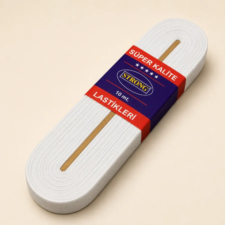 Резинка для одягу Strong 1,5 см біла, 10 м