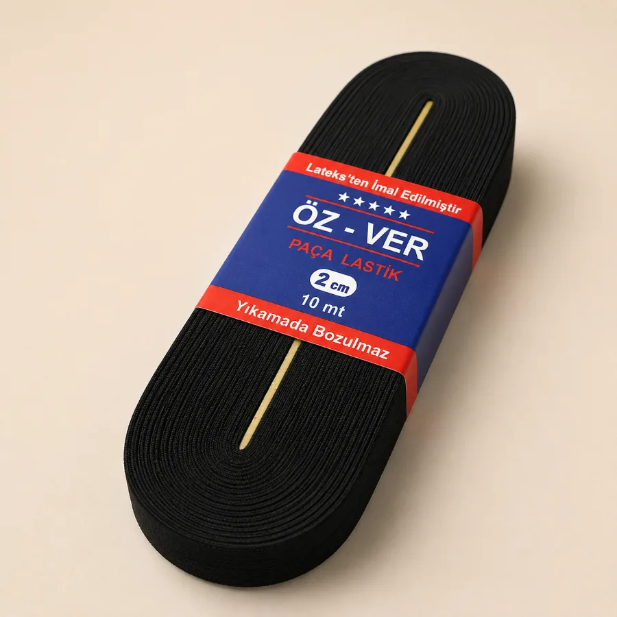 Резинка для одягу широка OZ-VER 2 см чорна, 10 м