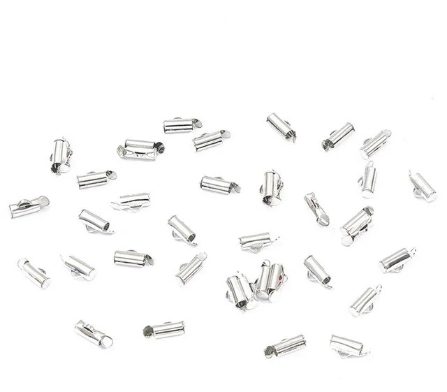Затискач-кінцевик для браслетів 10mm срібло 100шт